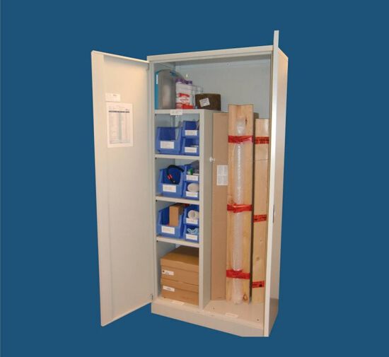 maintenance cabinet for spare parts and consumables